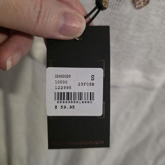 Turquoise Couture Bikini Village Beach Coverup Sz S NWT - Picture 5 of 7